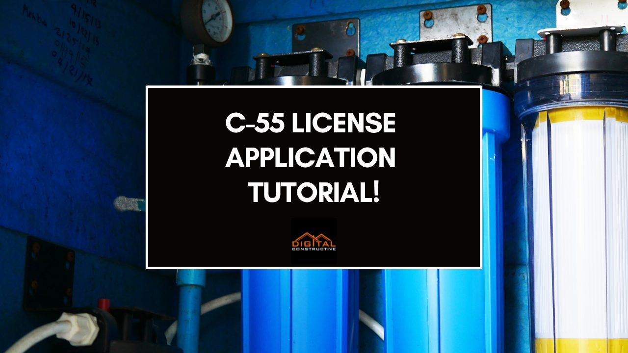 how to fill out the C-55 license application